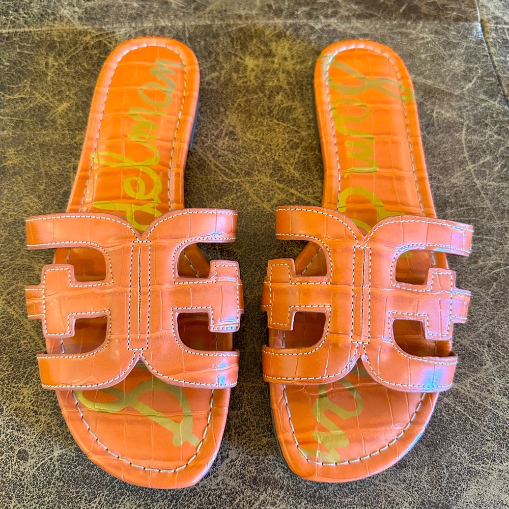 Sam Edelman Bay Slide, Sunset Orange. Women’s US 8.5.